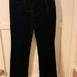 Theory velvet slacks, size 4, black velvet